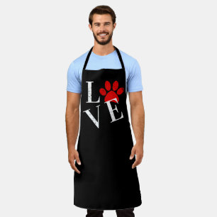 TRENDY LOVE DOG PAW APRON