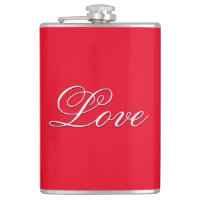 Trendy Love Wedding Calligraphy Script Red