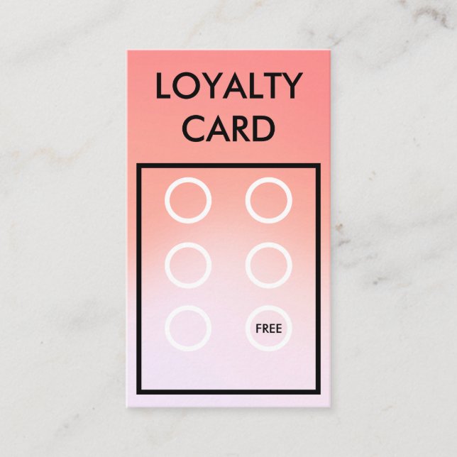 Trendy Loyalty Card (Front)