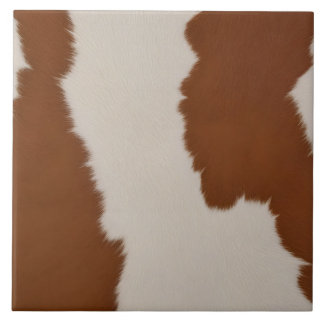 Trendy Luxury Elegant Faux Cow Leather Collection Ceramic Tile