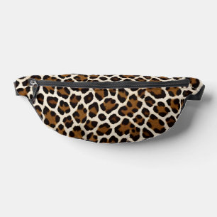 Trendy Luxury White Leopard Elegant Collection Bum Bags