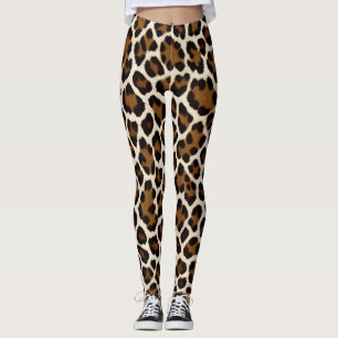 Trendy Luxury White Leopard Elegant Collection Leggings