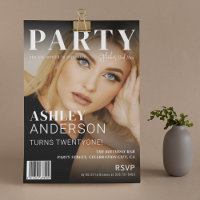 Trendy Magazine Cover | Birthday Party