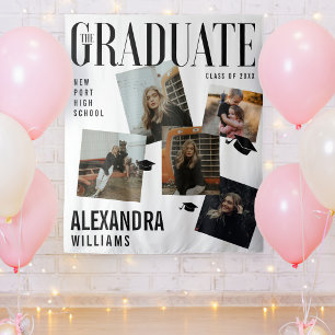 Trendy Magazine Cover Collage Inspired Graduation  Tapestry
