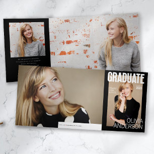 Trendy Magazine Cover Graduate Announcement