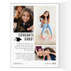 Trendy Magazine Cover Inspired Graduation Card