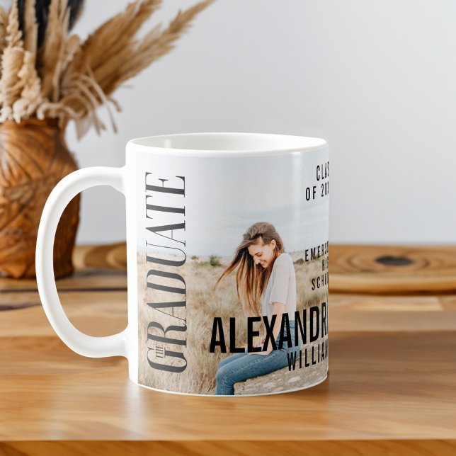 Trendy Magazine Cover Inspired Graduation Coffee Mug (Trendy Magazine Cover Inspired Graduation Coffee Mug)