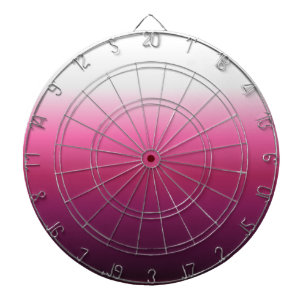 trendy magenta maroon marsala burgundy ombre dartboard