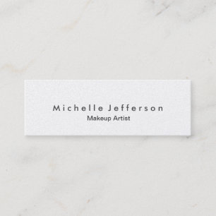 Trendy Makeup Artist Stylish Pearl Business Card