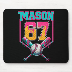 Trendy Mason 67 Mem Ice Cream Drip Bysebyll Birthd Mouse Pad