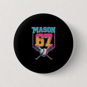 Trendy Mason 67 Mem Ice Cream Drip Sell Birthday C 6 Cm Round Badge