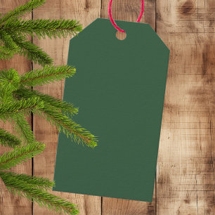 Trendy Medium Dark Christmas Green - Gift Tags