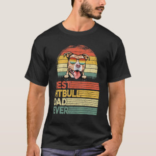 Trendy Mens Cool Best Pitbull Dad Ever Father's D T-Shirt