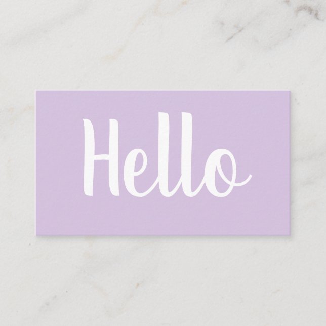 Trendy minimalist bold pastel business cards (Front)