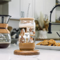 Trendy Minimalist Collage Fathers Photo Daddy Gift