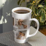 Trendy Minimalist Collage Fathers Photo Daddy Gift Latte Mug<br><div class="desc">Trendy Minimalist Collage Fathers Photo Daddy Gift</div>