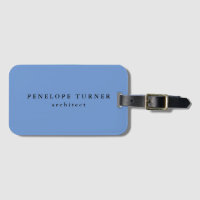 Trendy Minimalist Cornflower Blue Professional