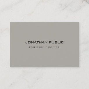 Trendy Minimalist Modern Design Elegant Template Business Card