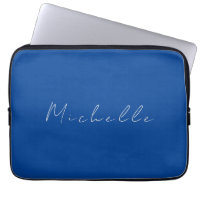 Trendy Minimalist Modern Handwritten Blue