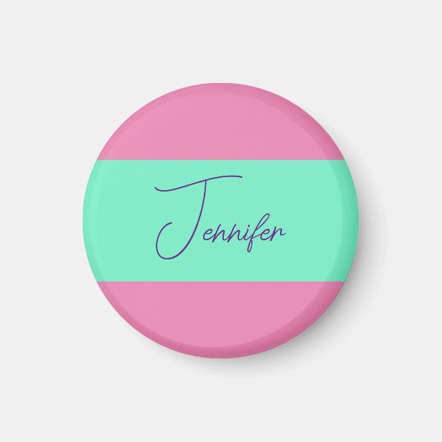 Trendy Minimalist Modern Plain Simple Pastel Colou Magnet (Front)