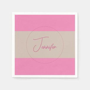 Trendy Minimalist Modern Plain Simple Pastel Colou Napkin
