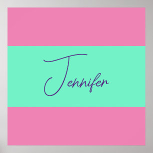 Trendy Minimalist Modern Plain Simple Pastel Colou Poster