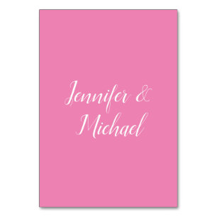 Trendy Minimalist Modern Plain Simple Pastel Colou Table Number