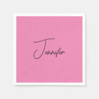 Trendy Minimalist Modern Plain Simple Pink Colour