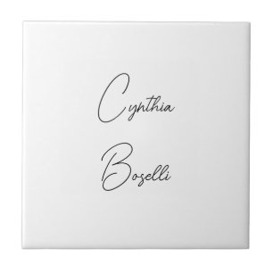 Trendy Minimalist Modern Plain Simple Template Ceramic Tile