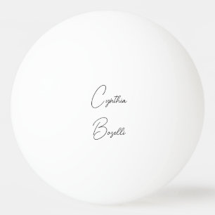 Trendy Minimalist Modern Plain Simple Template Ping Pong Ball