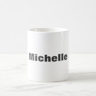 Trendy Minimalist Modern Your Name Bold Text Coffee Mug