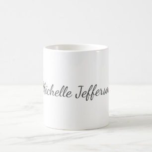 Trendy Minimalist Modern Your Name Coffee Mug