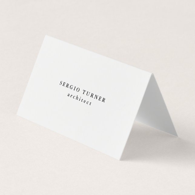 Trendy Minimalist Professional Modern Business Card (Front)