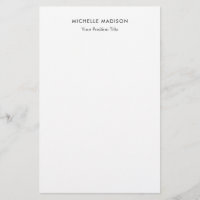 Trendy Minimalist Professional Plain