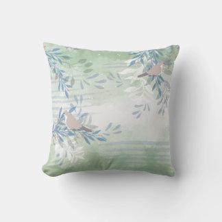 Trendy Modern Abstract Floral botanical Cushion