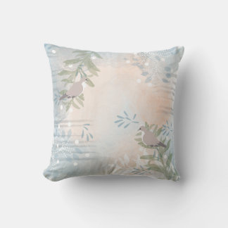 Trendy Modern Abstract Floral botanical Cushion