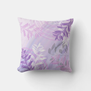 Trendy Modern Abstract Floral botanical Cushion
