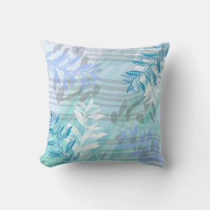 Trendy Modern Abstract Floral botanical Cushion