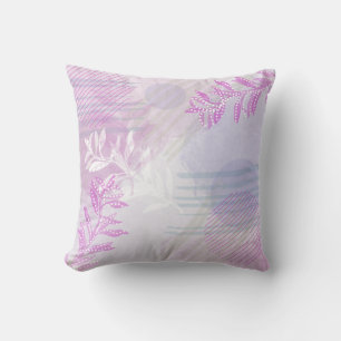 Trendy Modern Abstract Floral botanical Cushion