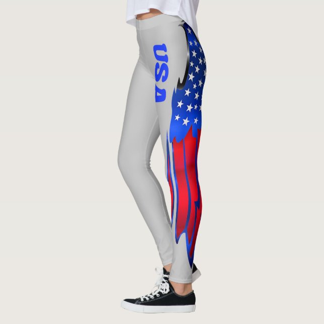Trendy Modern Abstract Leggings (Left)