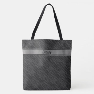 Trendy Modern Black Tote Bag