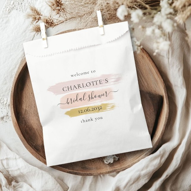 Trendy, Modern, Bridal Shower Favour Bag (Personalized Trendy, Modern, Bridal Shower Favor Bag)