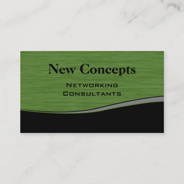 Trendy & Modern Business Card (Front)