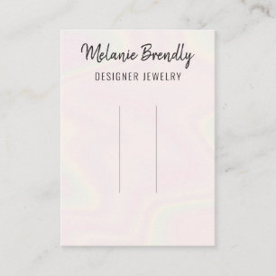 Trendy Modern Chic Hair Clip Display Business Card