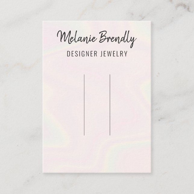 Trendy Modern Chic Hair Clip Display Business Card (Front)