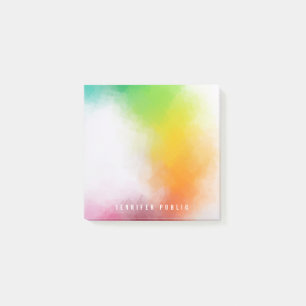 Trendy Modern Colourful Abstract Art Template Post-it Notes