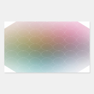 Trendy Modern Colourful Blank Elegant Template Rectangular Sticker