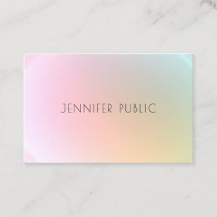 Trendy Modern Colourful Template Elegant Design Business Card
