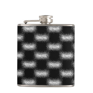 Trendy Modern Cool Unique Abstract Pattern Hip Flask