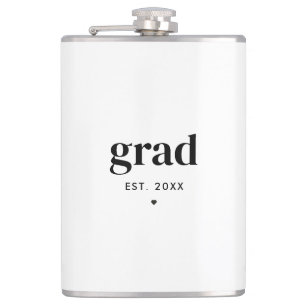 Trendy Modern Customised Graduation Gift Grad Hip Flask